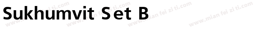 Sukhumvit Set Bold字体转换